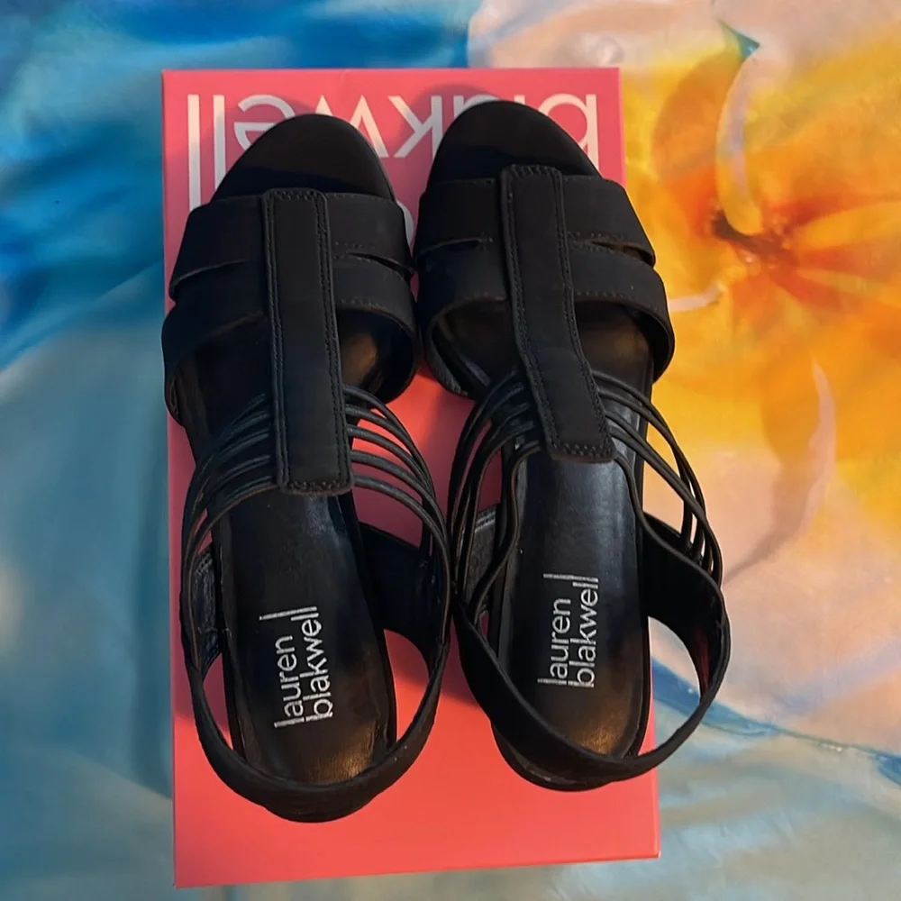 Lauren Blackwell Black Women's Sandals